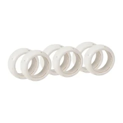 6 Anillos para servilletas Nordic Vanilla, Cream with grains