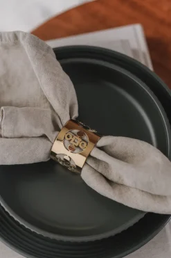 2 Anillos servilleteros Anima Gemella, Latón