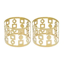 2 Anillos servilleteros Anima, Latón