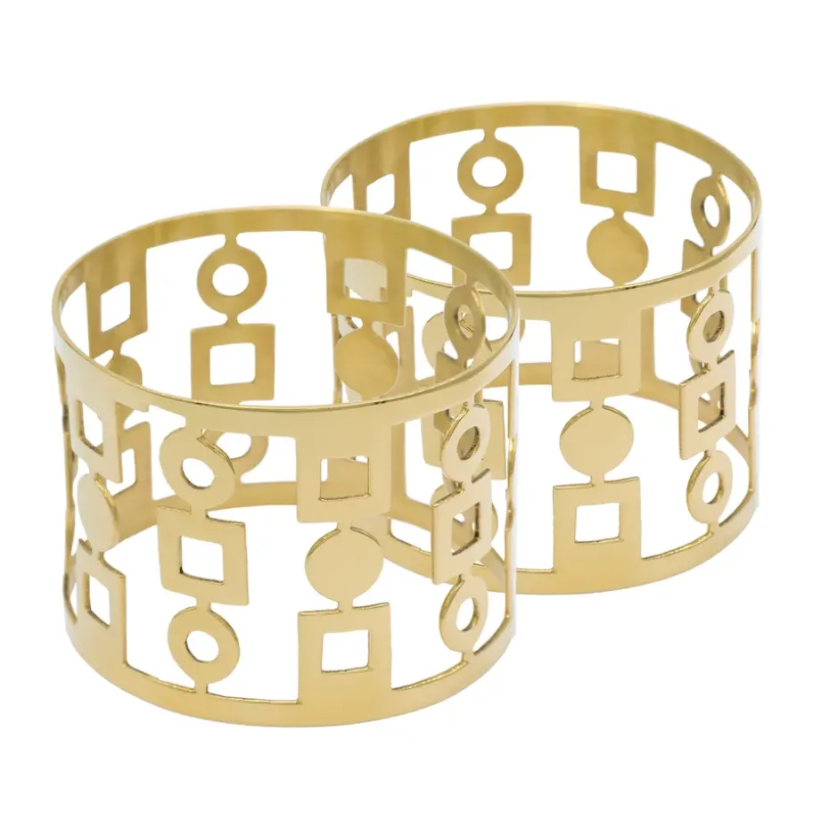 2 Anillos servilleteros Anima, Latón