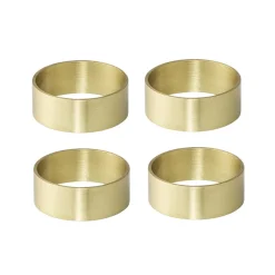 4 Anillos servilleteros Bloomingville, latón