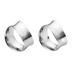 2 Anillos servilleteros Cobra, Acero inoxidable