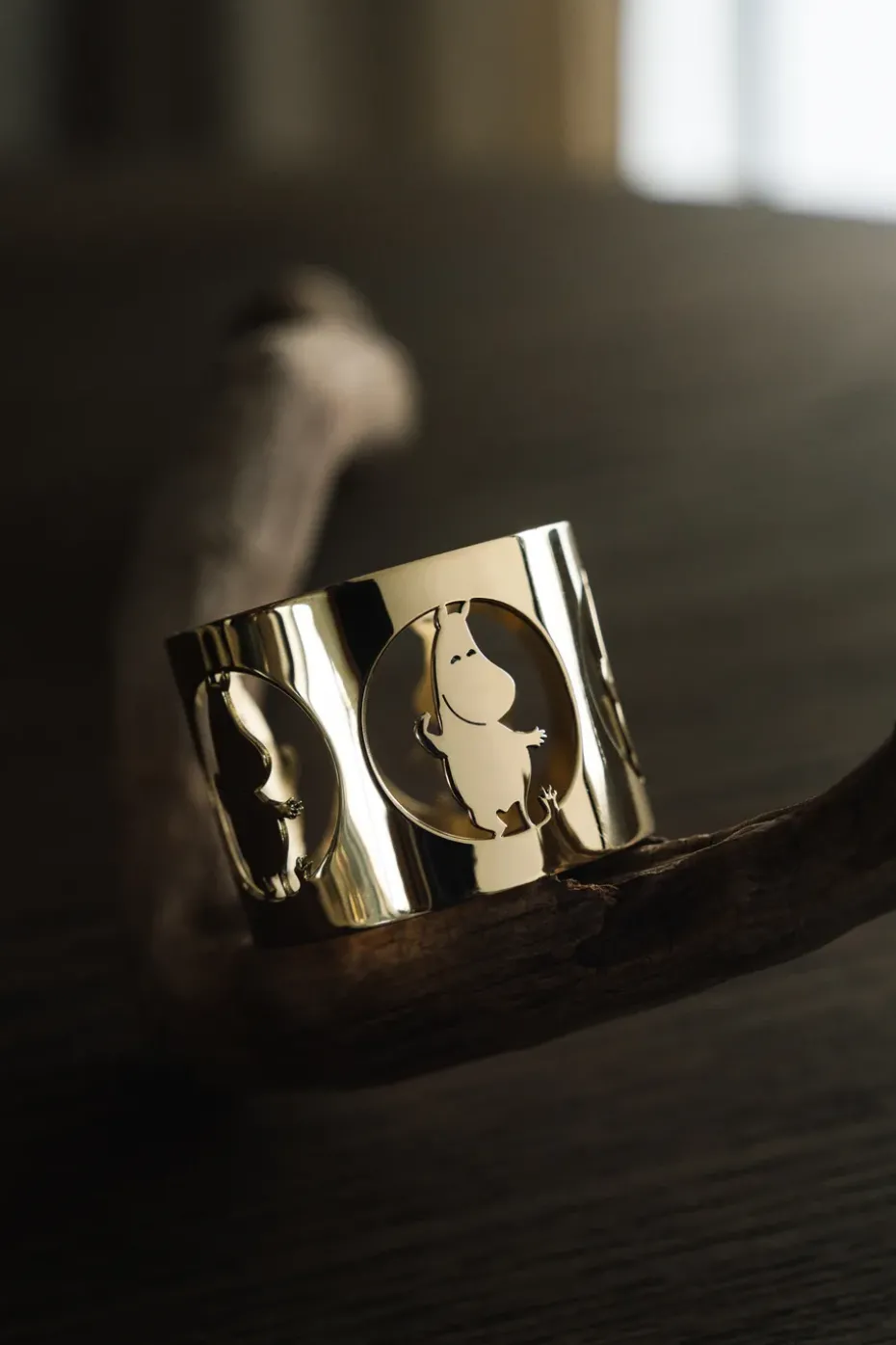 2 Anillos servilleteros Hilke X Mumins trol Moomin, Latón