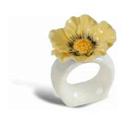 2 Anillos servilleteros Poppy, Beige