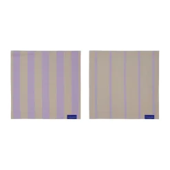 2 Bayetas de cocina Stripes 33x33 cm, Sand