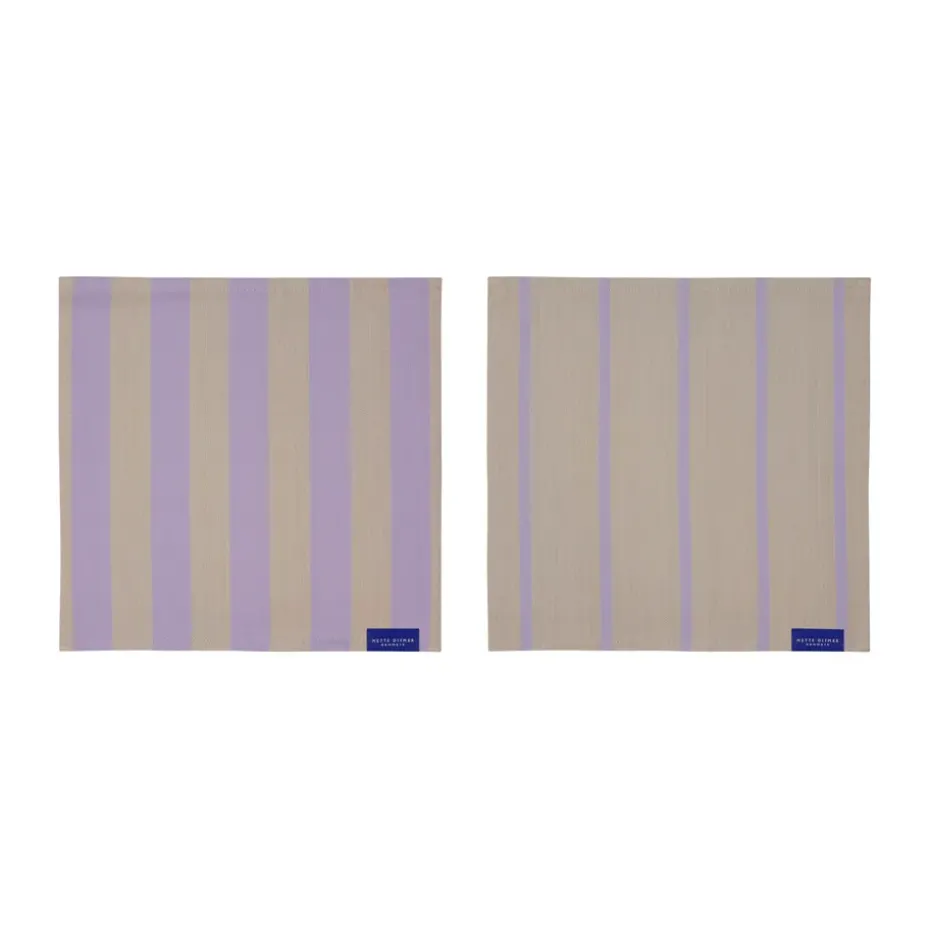 2 Bayetas de cocina Stripes 33x33 cm, Sand