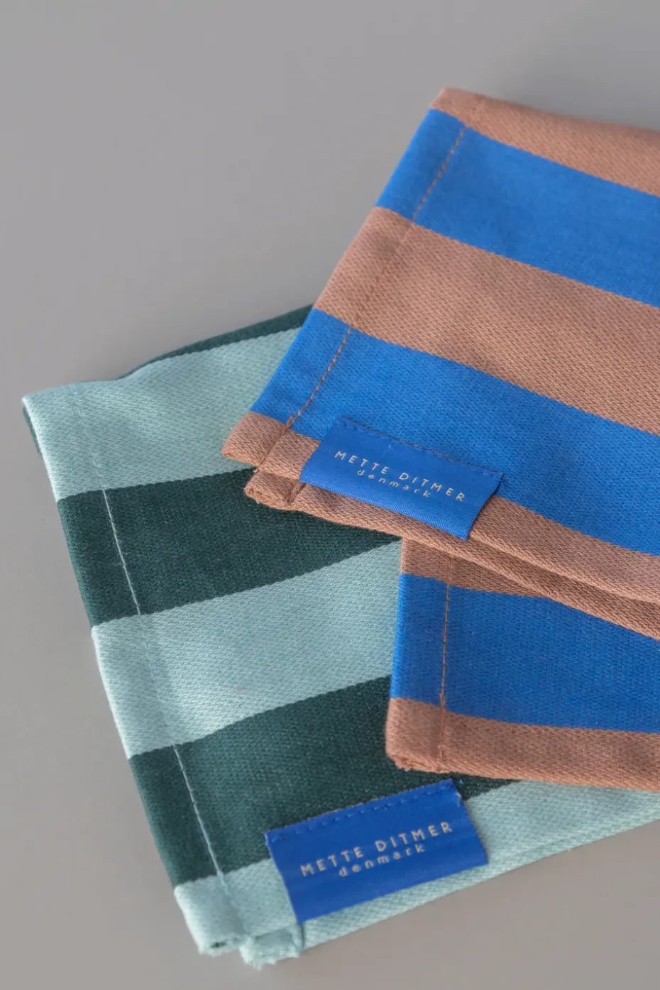 2 Bayetas de cocina Stripes 33x33 cm, Mint