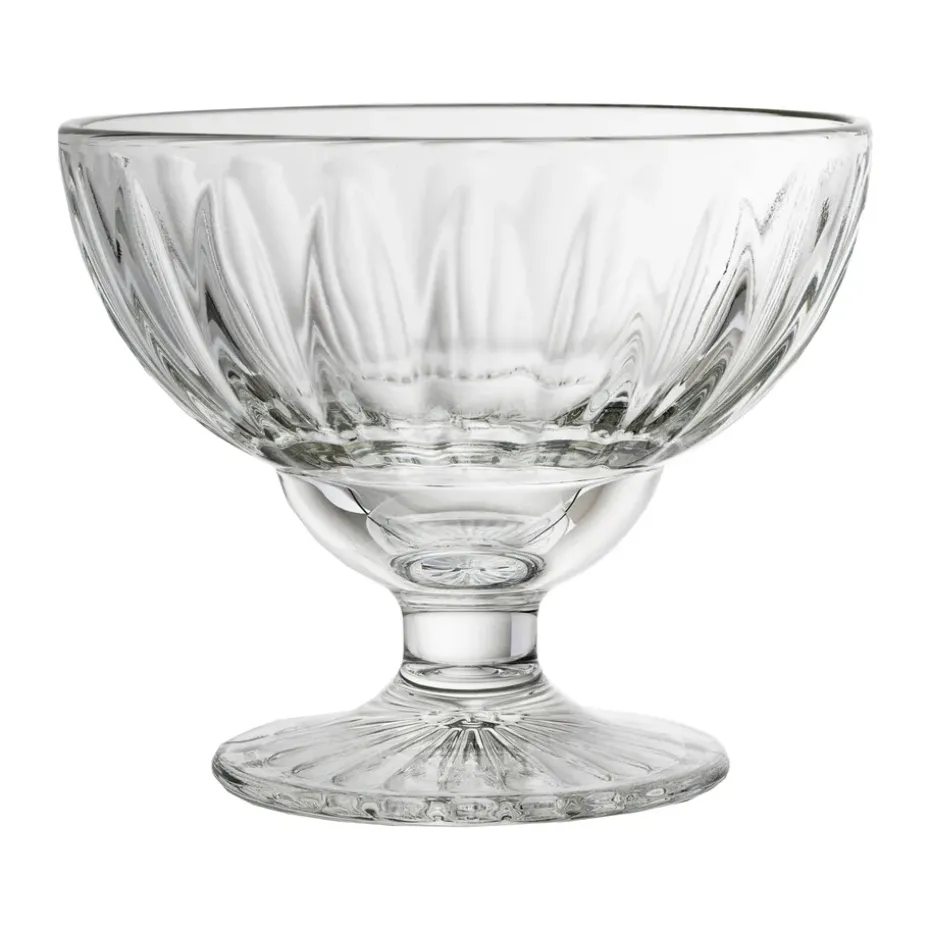 6 Boles con pie Elise 40 cl, Transparente
