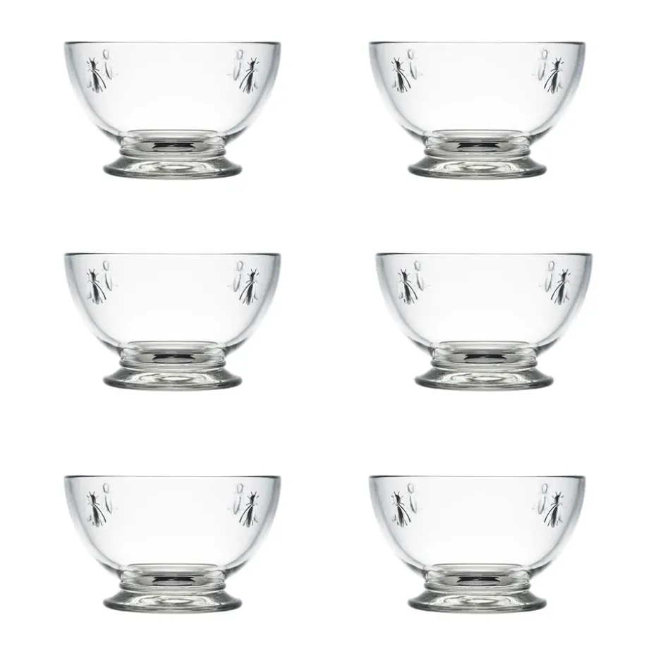 6 Boles de cristal Abeille 60 cl, Transparente