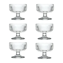 6 Boles de postre Tahiti 23 cl, Transparente