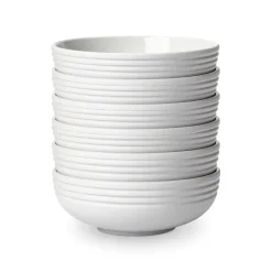 6 Boles Lines Ø16 cm, blanco
