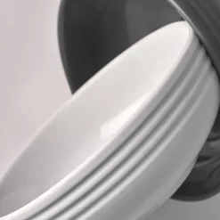 6 Boles Lines Ø16 cm, blanco