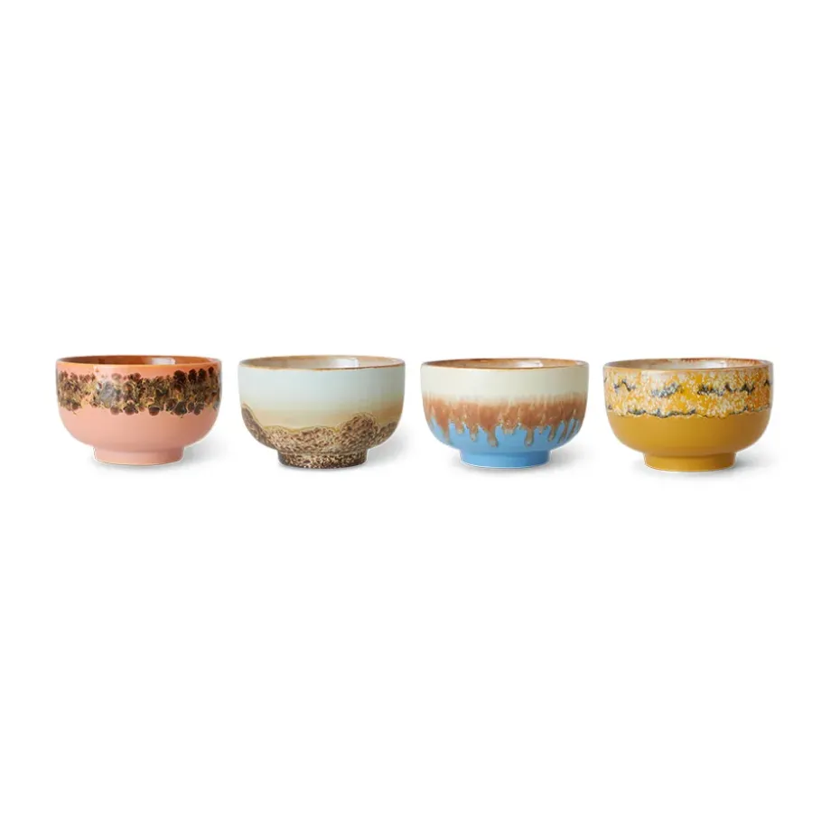 4 Boles 70's Ø13,5 cm, Seabreeze