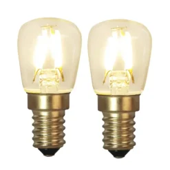 2 Bombillas E14 LED soft glow, 2,6 cm 2100K