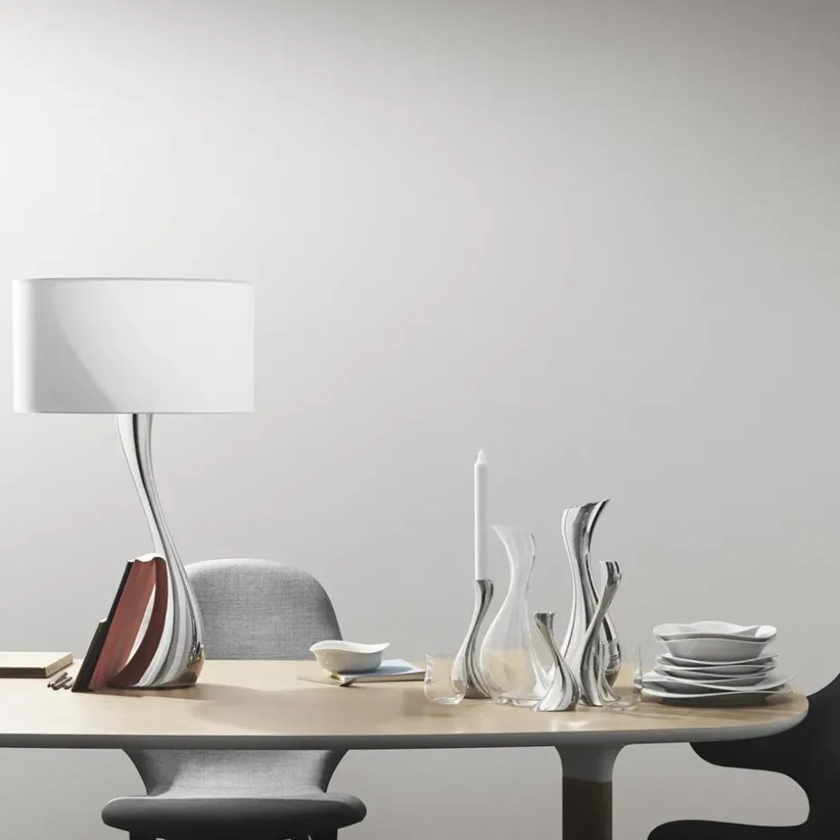 3 Candelabros Cobra, acero inoxidable