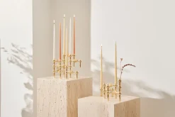 3 Candelabros STOFF Nagel, latón
