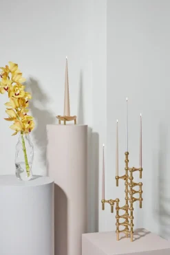 3 Candelabros STOFF Nagel, latón