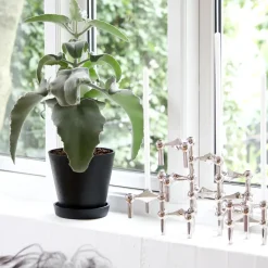 3 Candelabros STOFF Nagel, cromo