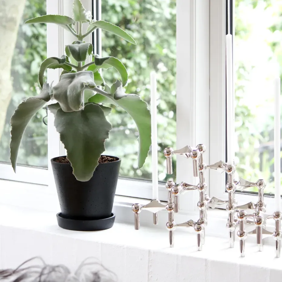 3 Candelabros STOFF Nagel, cromo