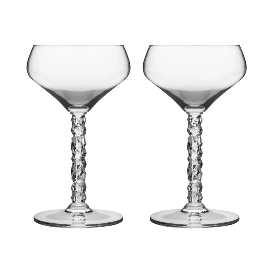2 Copas de cóctel Carat, transparente