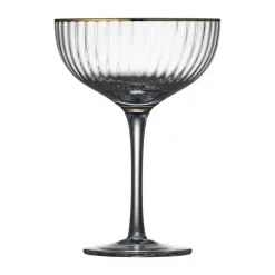 4 Copas de cóctel Palermo Gold 31,5 cl, Transparente-oro