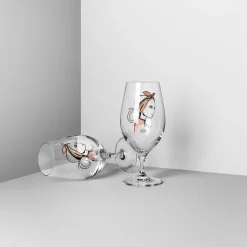2 Copas de cerveza All about you 40 cl, Near you beer (rusty orange)
