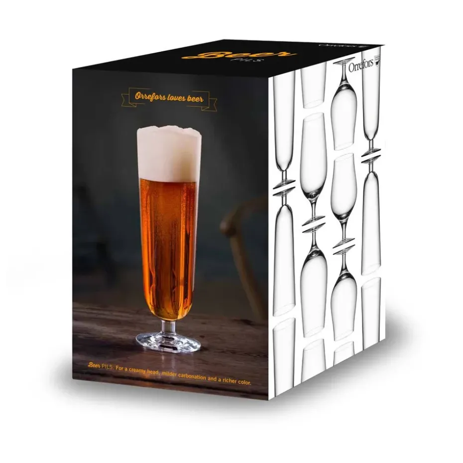 4 Copas de cerveza Beer Pils, 47 cl