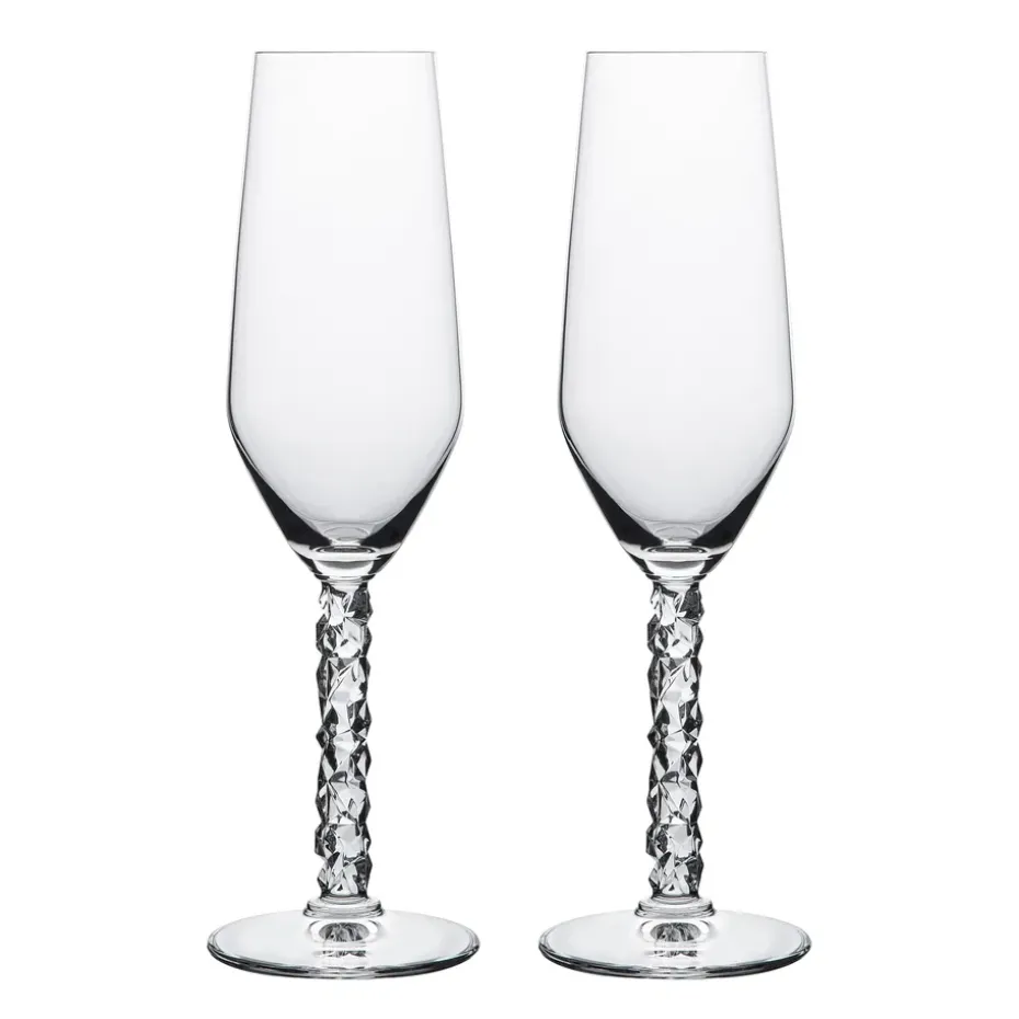 2 Copas de champagne Carat 24 cl, transparente