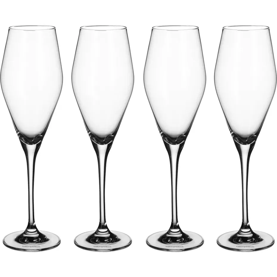4 Copas de champagne La Divina, 26 cl