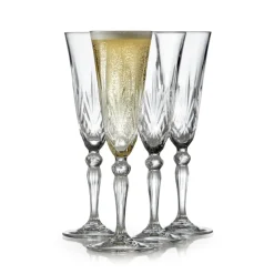 4 Copas de champagne Melodia 16 cl, Cristal