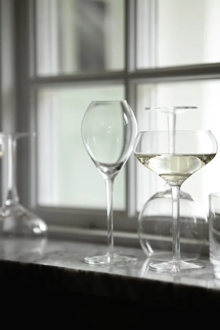 2 Copas de champagne Saga, transparente