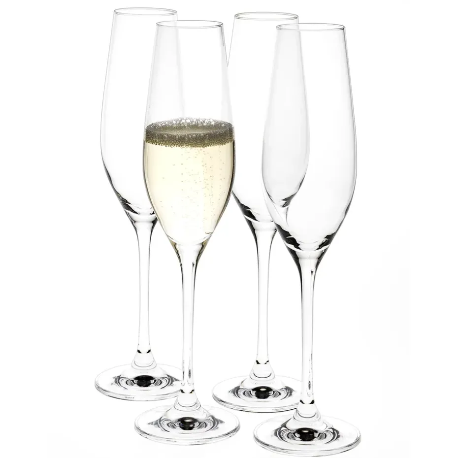 4 Copas de champán Karlevi, 21 cl