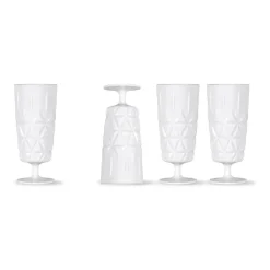 4 Copas de champán Picknick, blanco