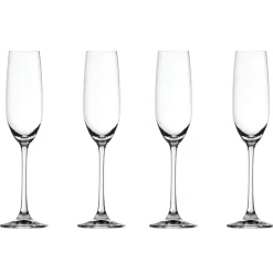 4 Copas de champán Salute 21cl, transparente