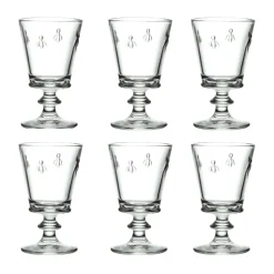 6 Copas de vino Abeille 24 cl, Transparente