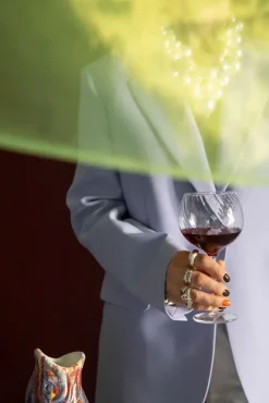 2 Copas de vino Opacity 47 cl, Transparente