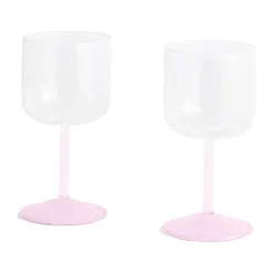 2 Copas de vino Tint 25 cl, Clear-jade light pink-light pink
