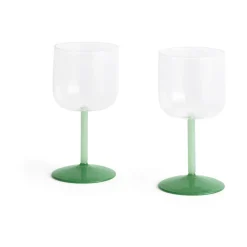 2 Copas de vino Tint 25 cl, Clear-jade light green-jade dark green