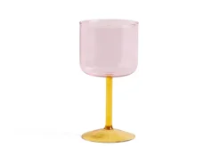 2 Copas de vino Tint 25 cl, Rosa-amarillo