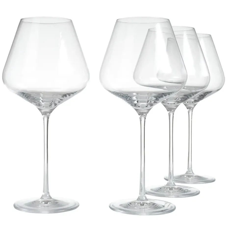4 Copas de vino tinto Connoisseur Extravagant 71 cl, Clear