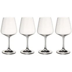 4 Copas de vino tinto Ovid, set de 4