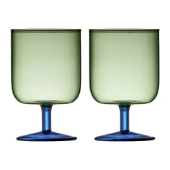 2 Copas de vino Torino 30 cl, Green-blue