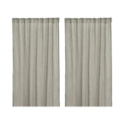 2 Cortinas Mirja 130x275 cm, gris