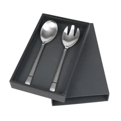 2 Cubiertos de ensalada Hune, Brushed satin