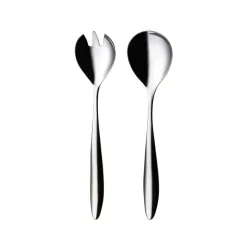 2 Cubiertos de ensalada Lykke, acero inoxidable