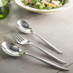 3 Cubiertos de servir Hidcote Bright, Acero inoxidable