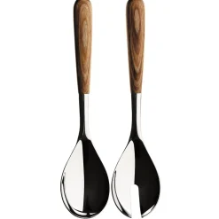 2 Cubiertos de servir Piano, acero inoxidable-madera