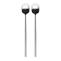 2 Cucharas alargadas Ernst, Acero inoxidable