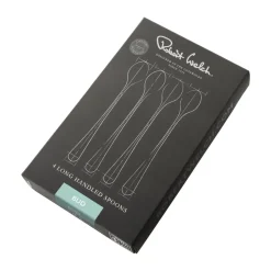 4 Cucharas de café con leche Bud Bright, acero inoxidable