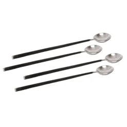 4 Cucharas de latte Ørskov Lava, acero inoxidable
